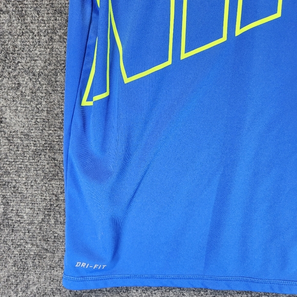 Nike Swim Shirt UPF 40+ Men's Size Medium Blue Summer Surf Activewear Outdoor - Picture 4 of 12